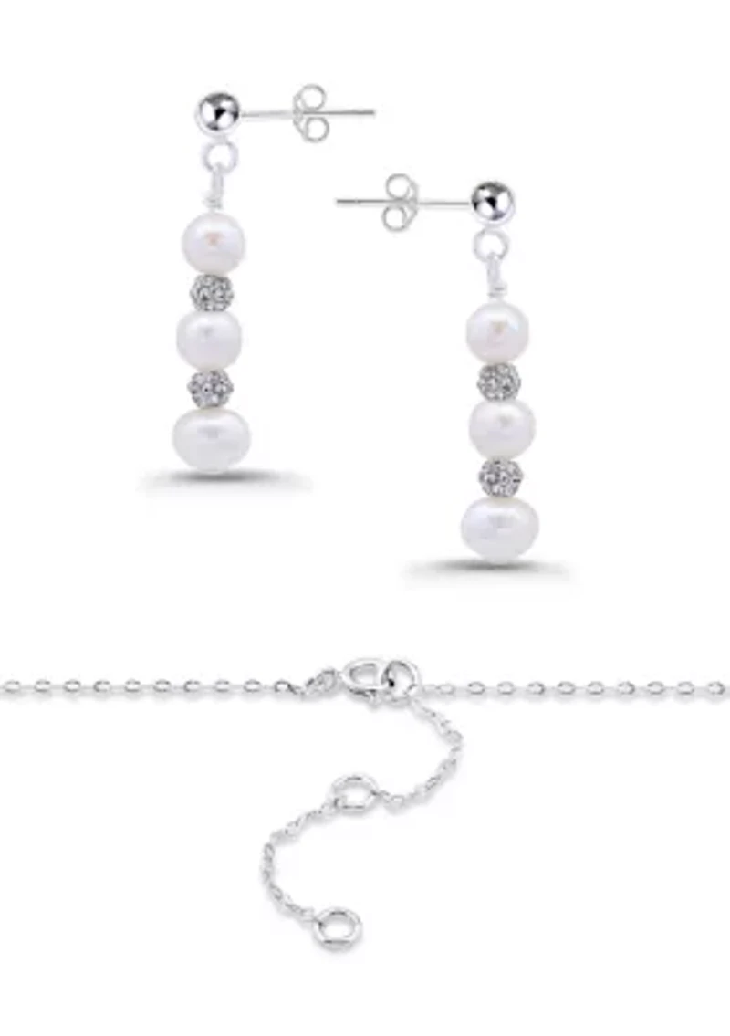 Sterling Silver Necklace and Earring Set