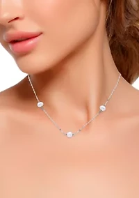 Freshwater Pearl Necklace and Earring Set