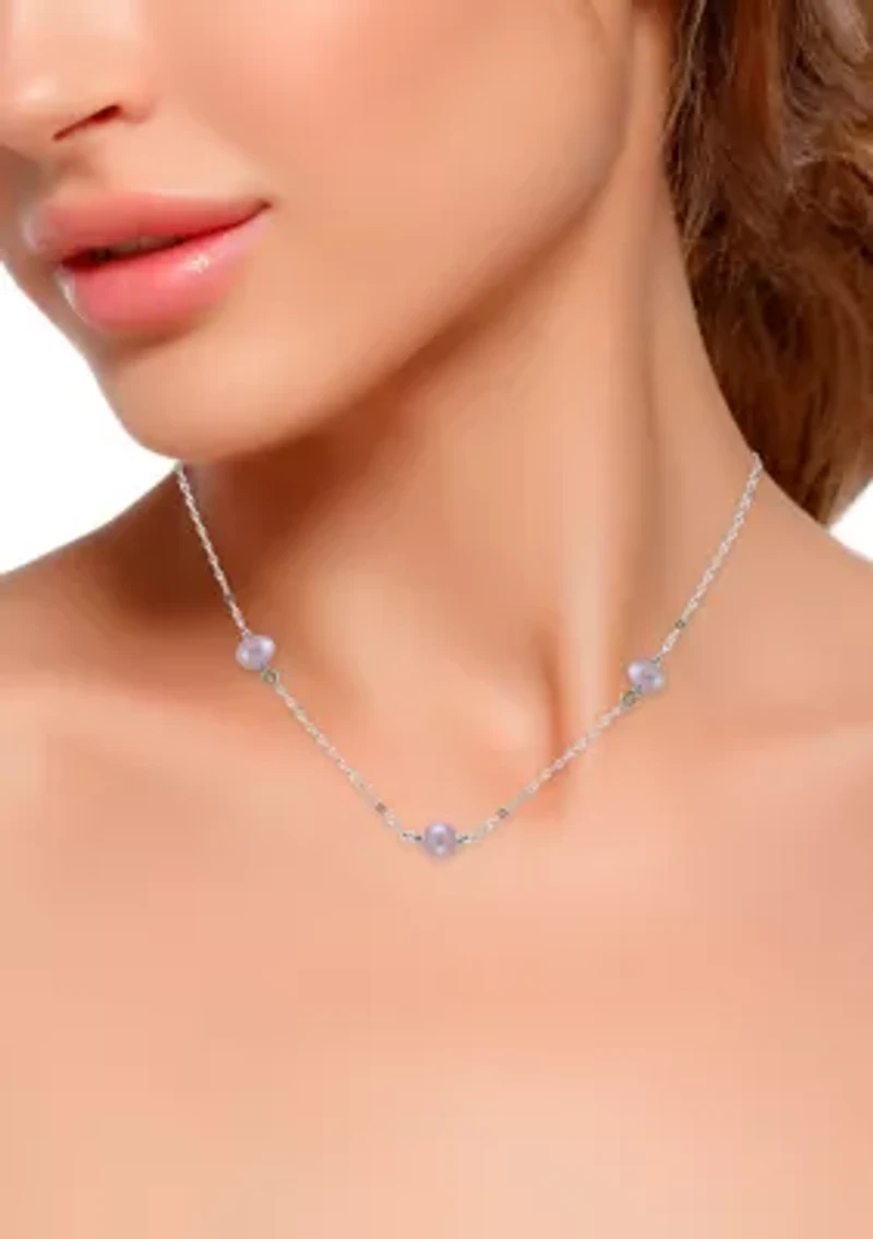 Freshwater Pearl Necklace and Earring Set