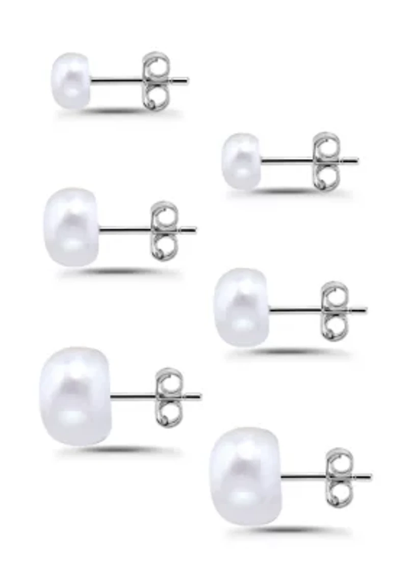 Freshwater Pearl Earring Set