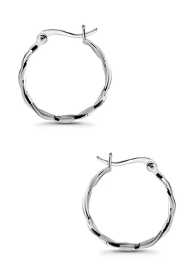 Infinity Design Click Top Hoop Earrings
