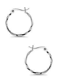 Infinity Design Click Top Hoop Earrings