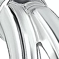 Two Tone Sterling Silver Double Tubing Hoop Earrings