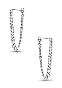 Chain Drop Post Earrings