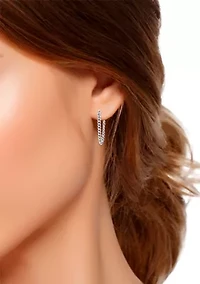 Chain Drop Post Earrings