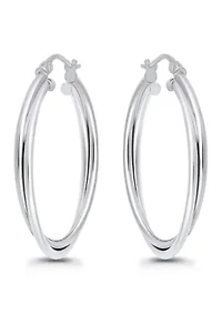 Interlocking Double Tubing Hoop Earrings