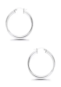 Interlocking Double Tubing Hoop Earrings