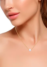 Freshwater Pearl Necklace and Stud Earring Set