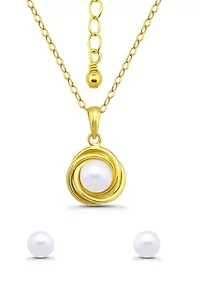 Pendant Necklace and Earring Set