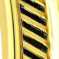 Sterling Silver Diagonal Ribbed Center Hoop Earrings