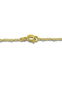 Sterling Silver Pavé Interlocking Circles Pendant Necklace