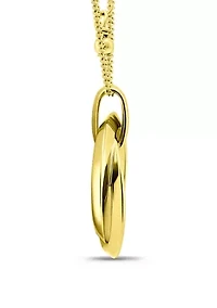 Sterling Silver Interlocking Pendant Necklace