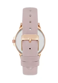  Women's Faux Leather Band Alloy Metal Watch