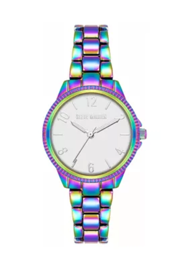 Everyday Rainbow Alloy Metal Bracelet Watch