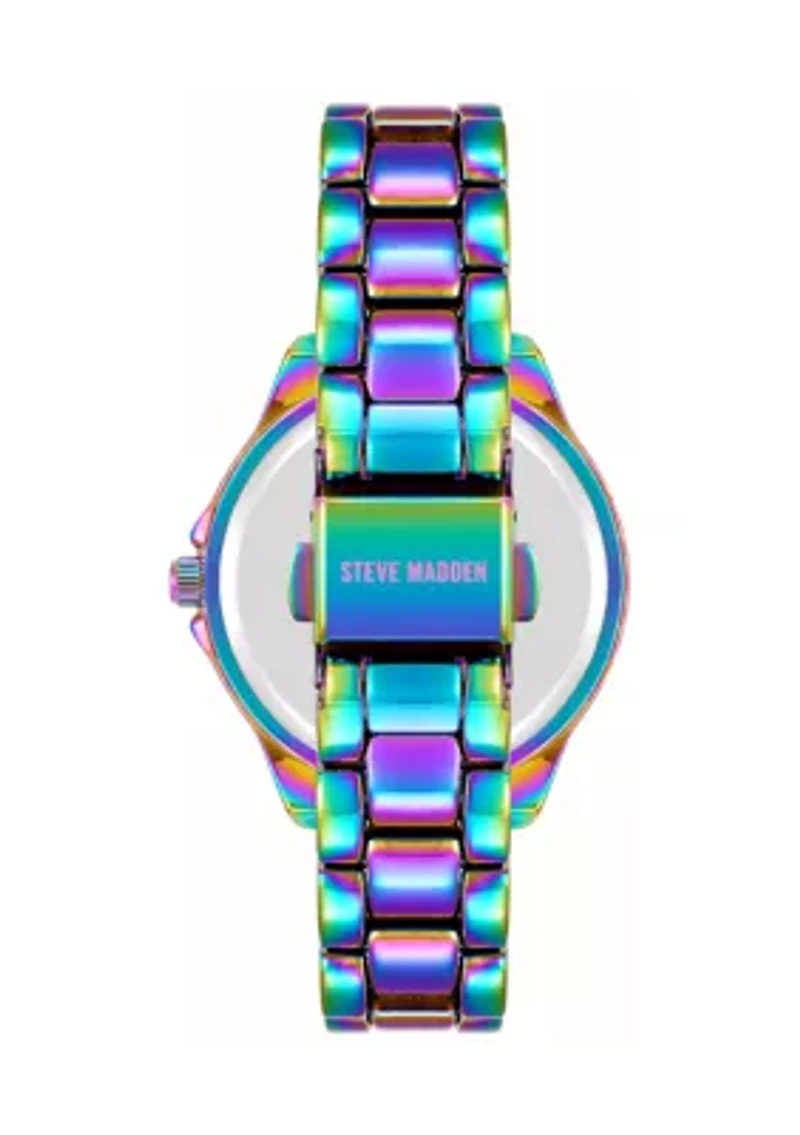 Everyday Rainbow Alloy Metal Bracelet Watch