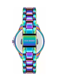 Everyday Rainbow Alloy Metal Bracelet Watch