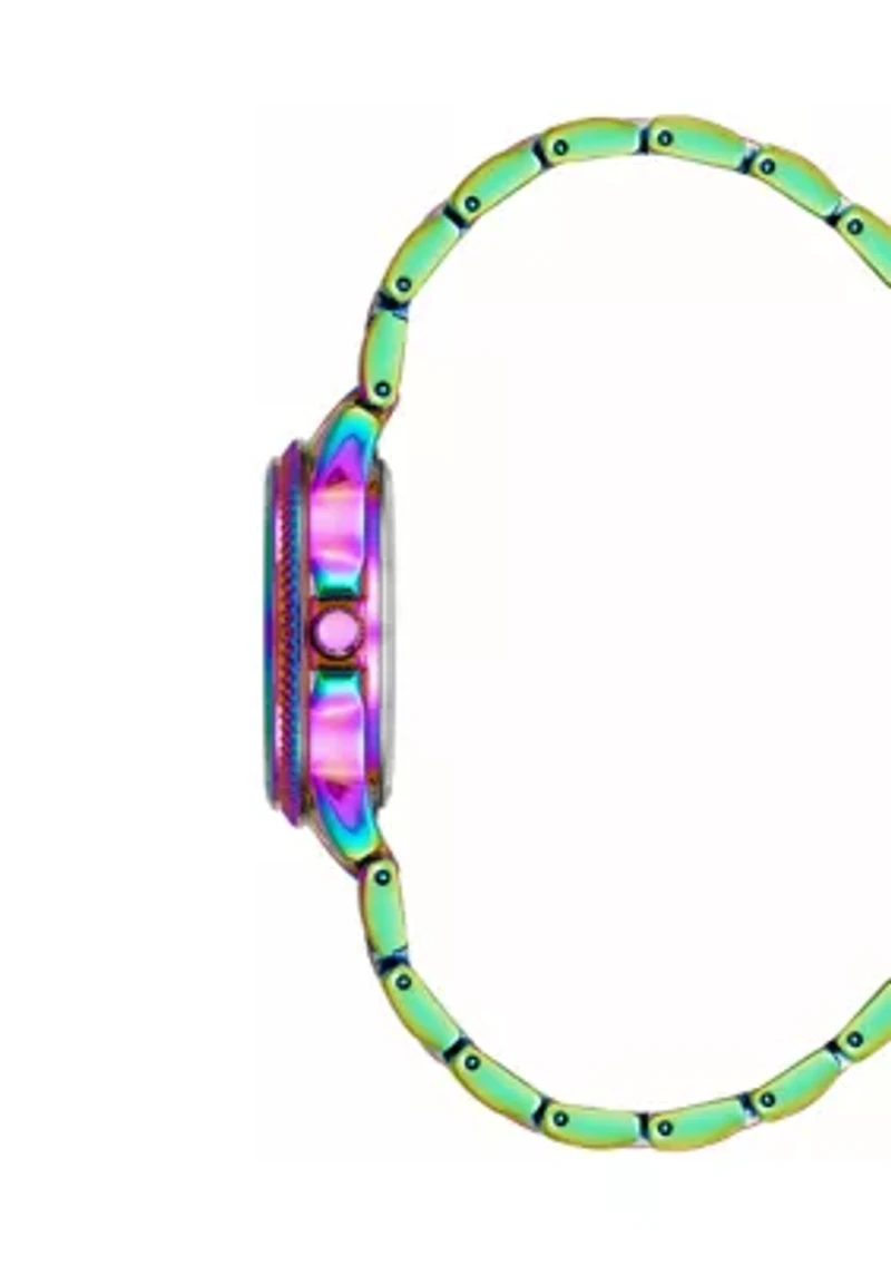 Everyday Rainbow Alloy Metal Bracelet Watch