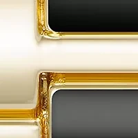 Signature Black Enamel and Gold-Tone Alloy Metal Bracelet Watch