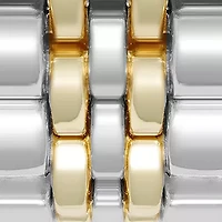 Essential Black and Two-Tone Alloy Metal Bracelet Watch