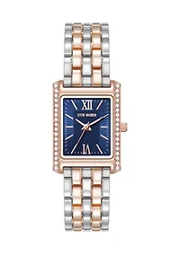 Women's Crystal Accented Two Tone Bracelet Watch