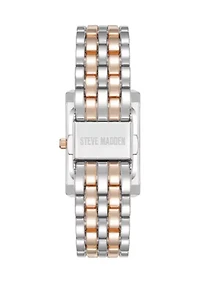 Women's Crystal Accented Two Tone Bracelet Watch
