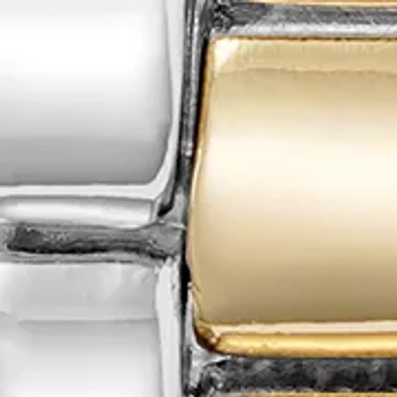 Roman Numeral Two-Tone Alloy Metal Bracelet Watch