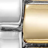 Roman Numeral Two-Tone Alloy Metal Bracelet Watch