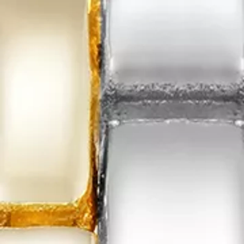 Two-Tone Alloy Metal Bracelet Watch