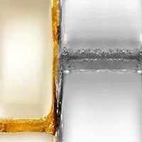 Two-Tone Alloy Metal Bracelet Watch