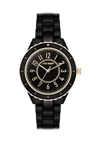  Women’s Stylish Black White Bracelet Watch