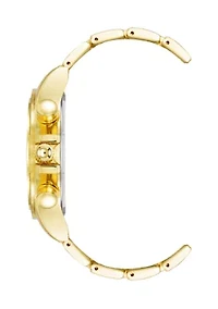  Men's Contemporary Gold Tone Alloy Metal Watch