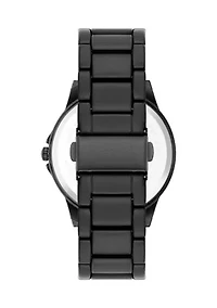 Casual Blue and Black Alloy Metal Watch