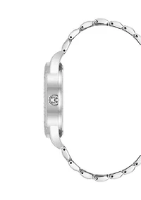  Coin Edge Navy and Silver Tone Alloy Metal Watch