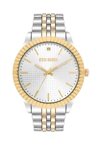 Coin Edge Two Tone Alloy Metal Watch