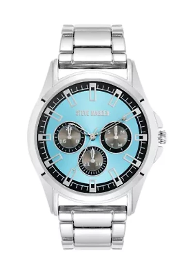 Vivid Light Blue Dial Bracelet Watch