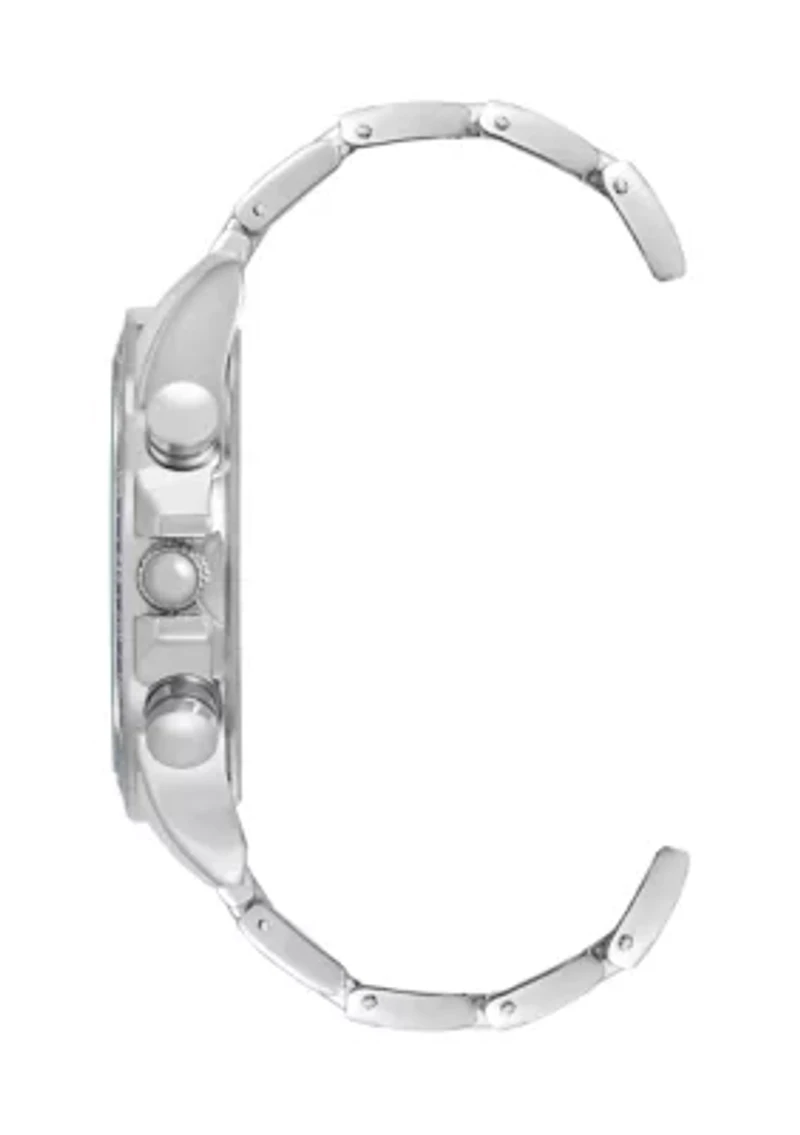 Contemporary Silver Tone Alloy Metal Watch
