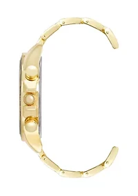 Men's Contemporary Gold Tone Alloy Metal Watch