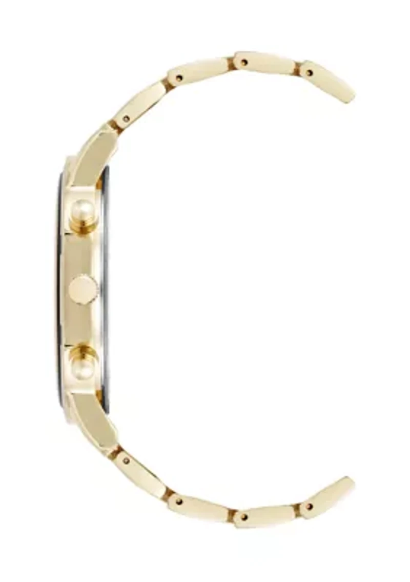  Men's Everyday Gold Tone Alloy Metal Watch