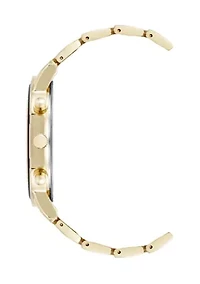  Men's Everyday Gold Tone Alloy Metal Watch