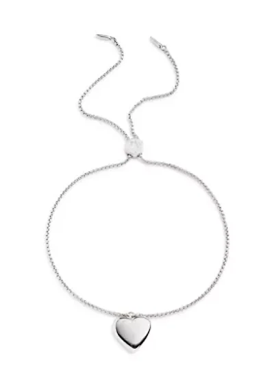 Puffy Heart Slider Bracelet