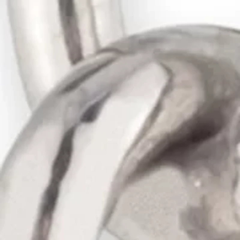 Rhodium Plated Sterling Silver Link Linear Earrings