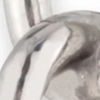 Rhodium Plated Sterling Silver Link Linear Earrings