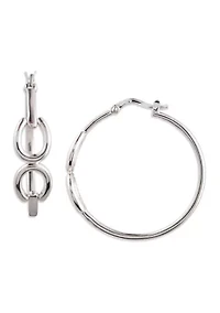  Horsebit Hoop Earrings
