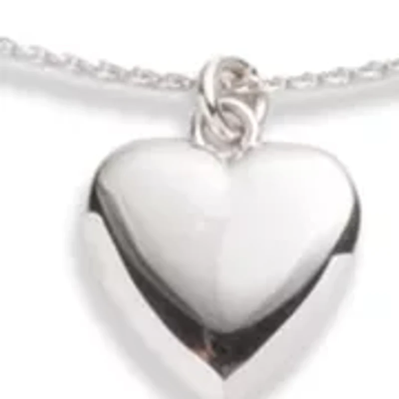 Puffy Heart Pendant Necklace