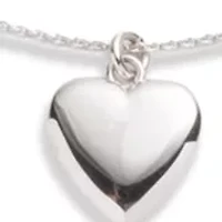 Puffy Heart Pendant Necklace