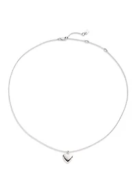 Puffy Heart Pendant Necklace