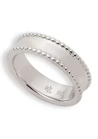 Silver Tone Polished Ring