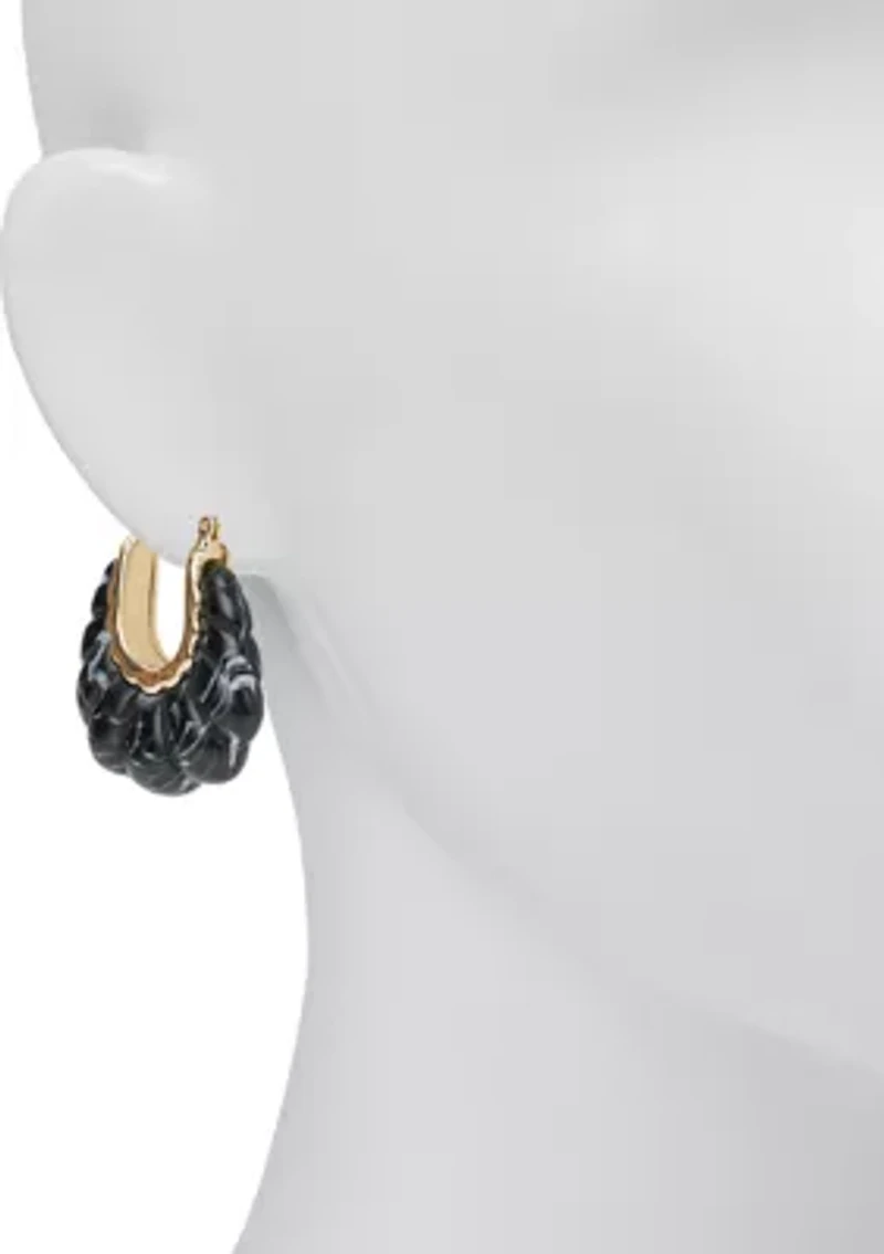 Scalloped Hoop Earrings