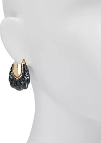 Scalloped Hoop Earrings