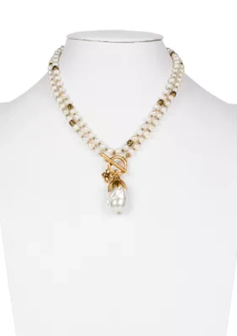 Pearl Toggle Necklace
